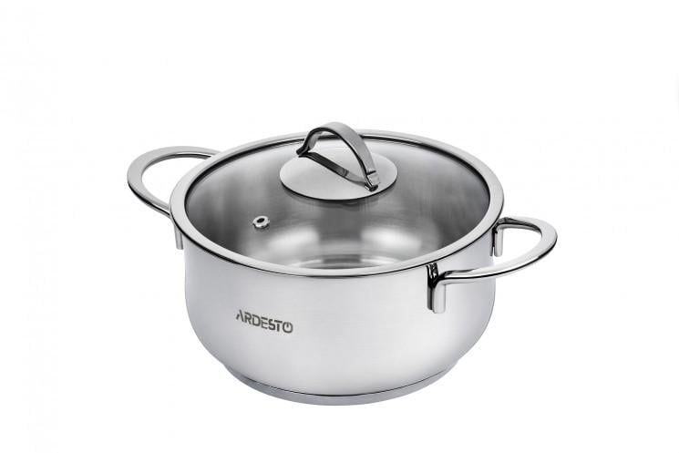 Кастрюля Ardesto BLACK MARS 1.8л нержавеющая сталь (AR0718S) Кастрюля Ardesto BLACK MARS 1.8л нержавеющая сталь (AR0718S)