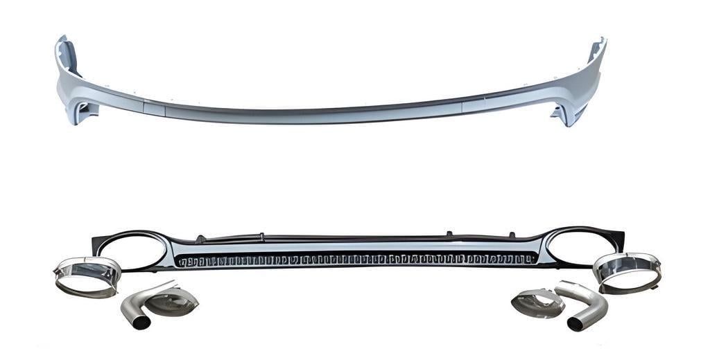 Дифузор задній із насадками QRS-Style 2017-2020 GT Tuning для Audi Q5 2017-2025 рр. ABS-пластик Чорний (132079) Дифузор задній із насадками QRS-Style 2017-2020 GT Tuning для Audi Q5 2017-2025 рр. ABS-пластик Чорний (132079)