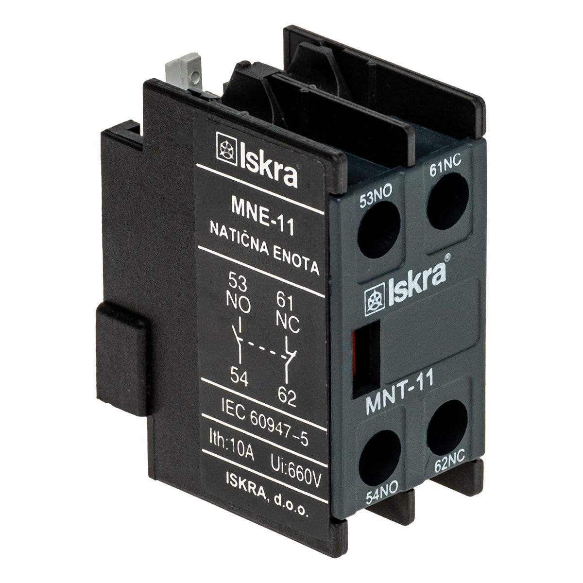 Контакт дополнительный Iskra MNE-11 1NO+1NC (786150001000)