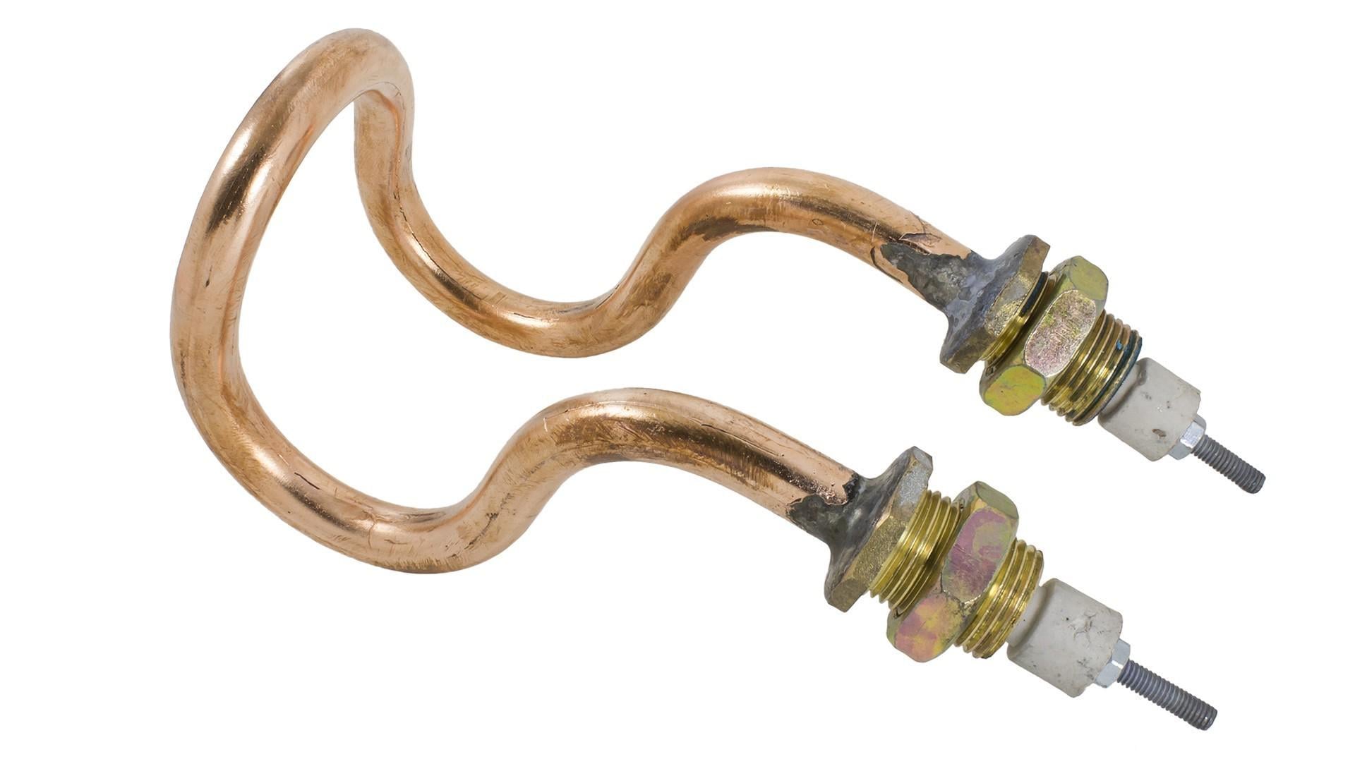 Тэн для дистиллятора Grepan гнутый 1000 W 220 V 10 см штуцер 18х1,5 медь (dist10)