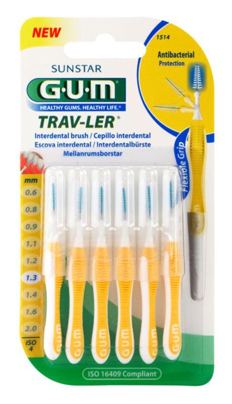 Йоржики міжзубні GUM Trav-Ler 1,3 мм 6 шт. (1409237788) Йоржики міжзубні GUM Trav-Ler 1,3 мм 6 шт. (1409237788)