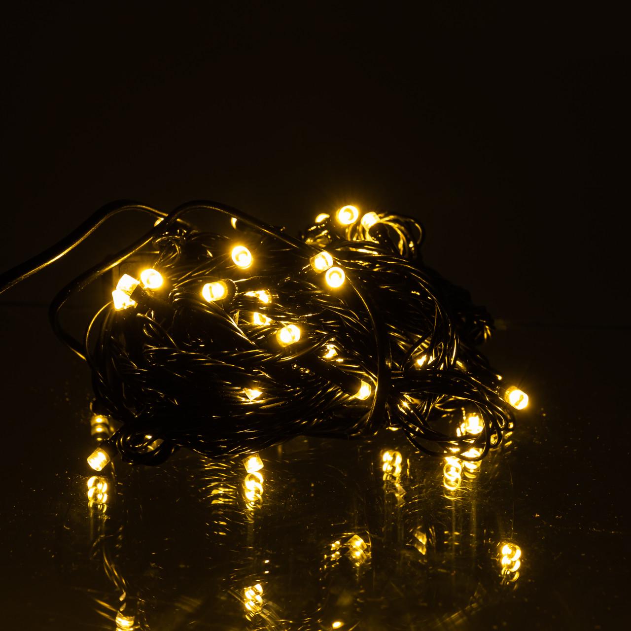 Гирлянда комнатная Нить W50LED6MBY 6 м 50 LED Черный/Желтый (29912949)