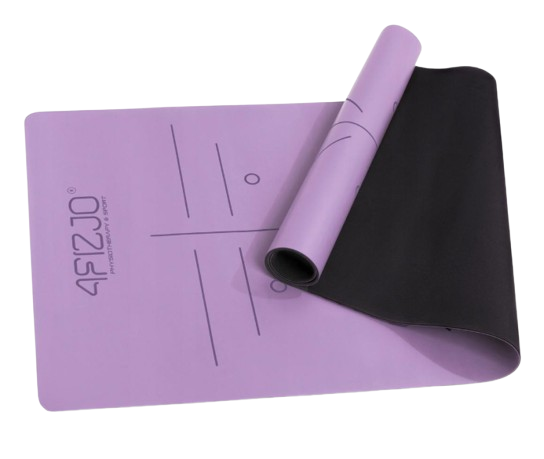Коврик спортивный 4fizjo PU для йоги и фитнеса 183x61x0,4 см Violet (P-5907739319548)