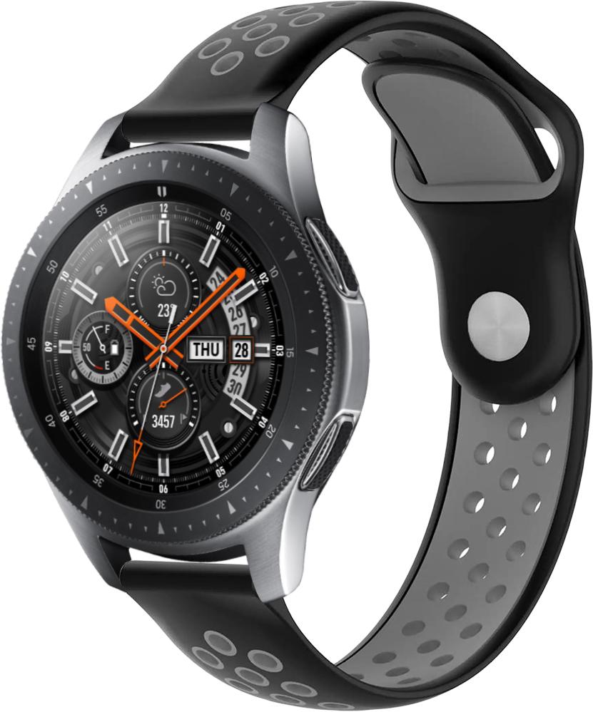 Ремешок Sport для Galaxy Watch 46 мм 22 мм Black Grey (23041-53)