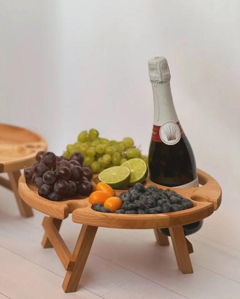 Столик винный бук 35х35х17 см (010ст) - фото 4 Столик винный бук 35х35х17 см (010ст) - фото 4