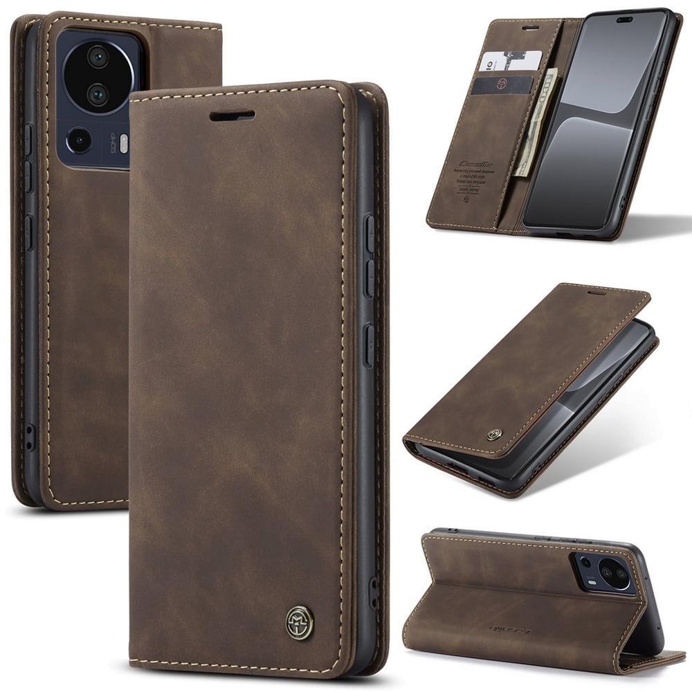 Чехол книжка с магнитом Xiaomi 13 Lite CaseMe Dark Brown (38329-05) Чехол книжка с магнитом Xiaomi 13 Lite CaseMe Dark Brown (38329-05)