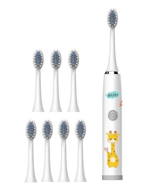 Зубная щетка Электрическая Жираф 8 насадок Белый (332)
