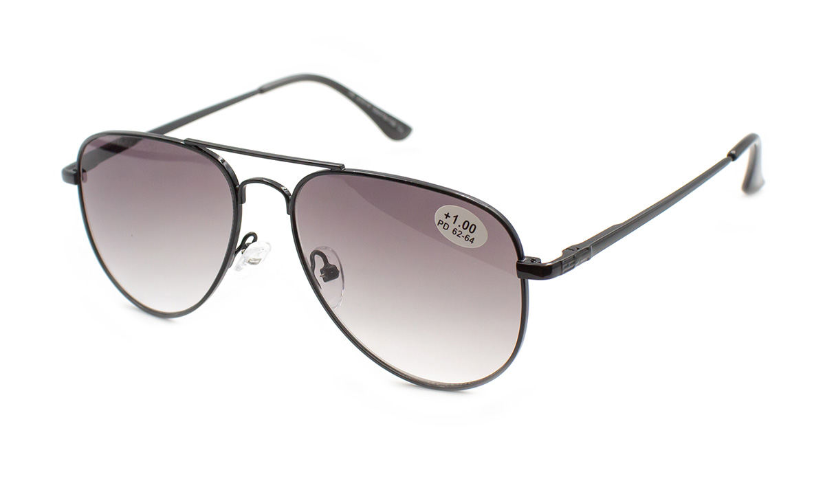 Очки водительские Seventy 25514-C2 антибликовые поляризационные диоптрийные металлические тонированные Черный (40402-2)