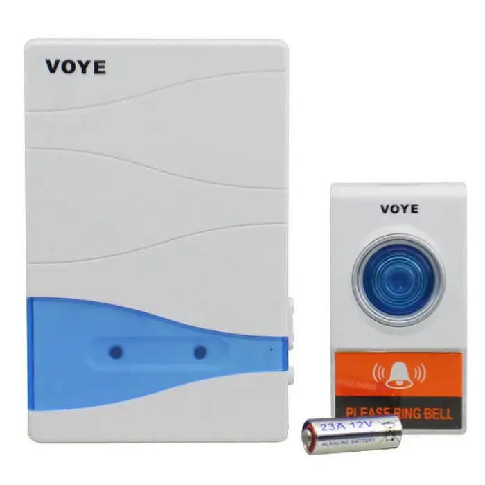 Двигатель дверной беспроводной Voye V012A 38 мелодий 3 режима громкости от батареек Белый