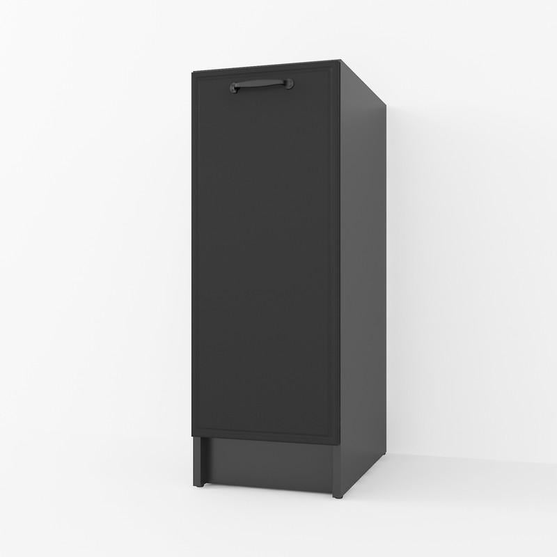 Тумба МДФ на кухню без столешницы 30 см Черный (K-57)