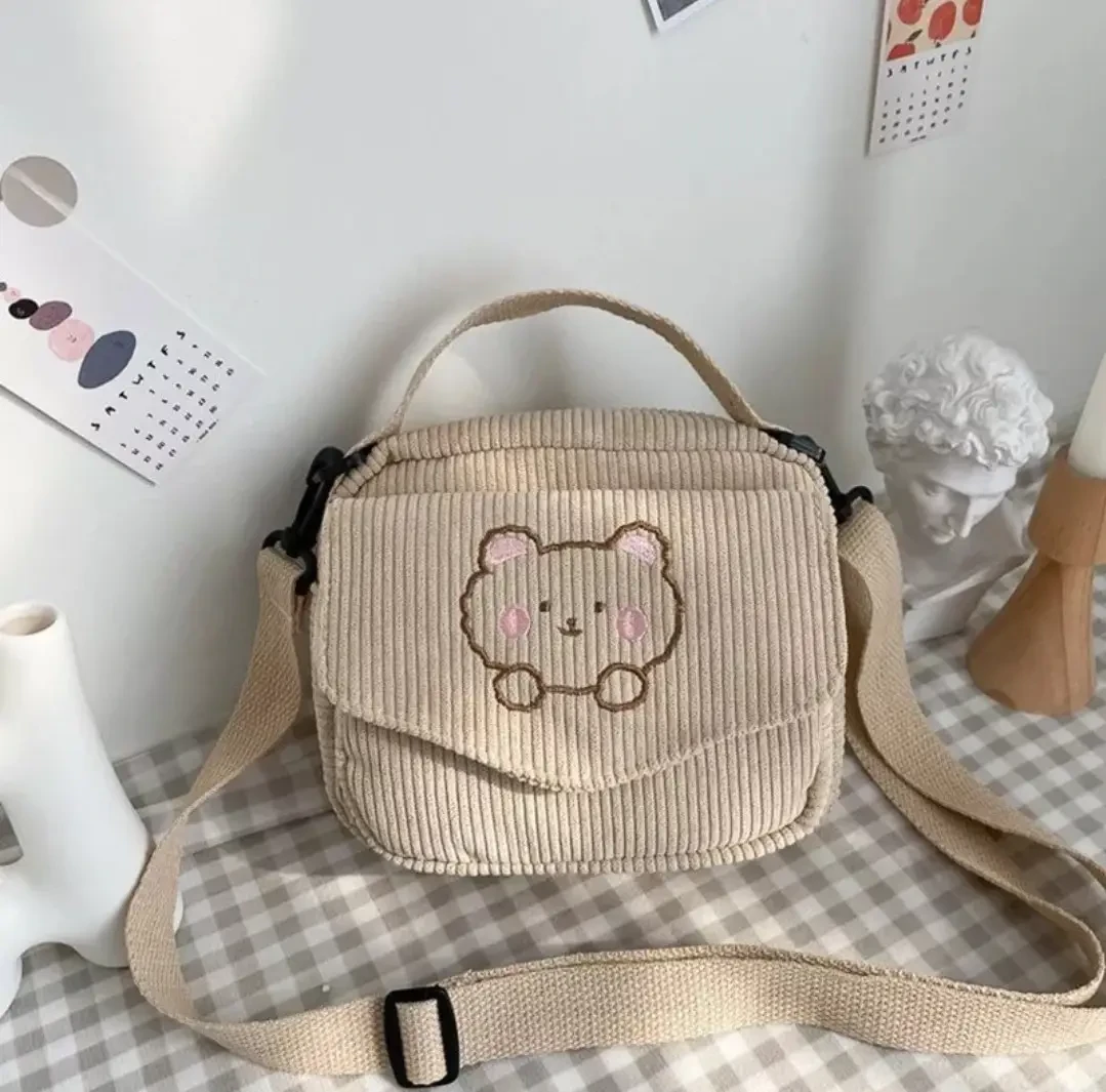 Сумка с медведем Тедди для девочки Бежевый (А135) - фото 2 Сумка с медведем Тедди для девочки Бежевый (А135) - фото 2