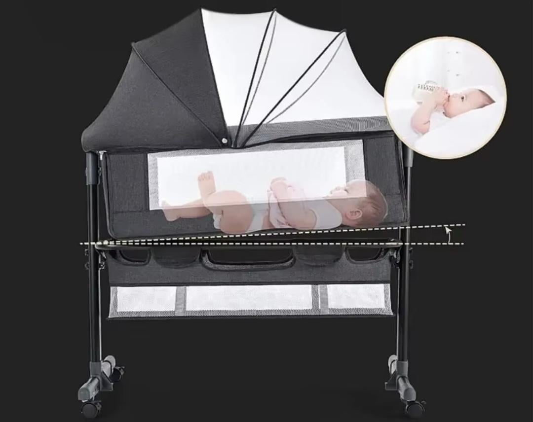 Многофункциональная приставная кроватка-качалка с пеленалным столиком - фото 3 Многофункциональная приставная кроватка-качалка с пеленалным столиком - фото 3