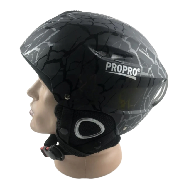 Лижний шолом PROPRO з малюнком S Чорний (ШГ-1005-21) - фото 5 Лижний шолом PROPRO з малюнком S Чорний (ШГ-1005-21) - фото 5