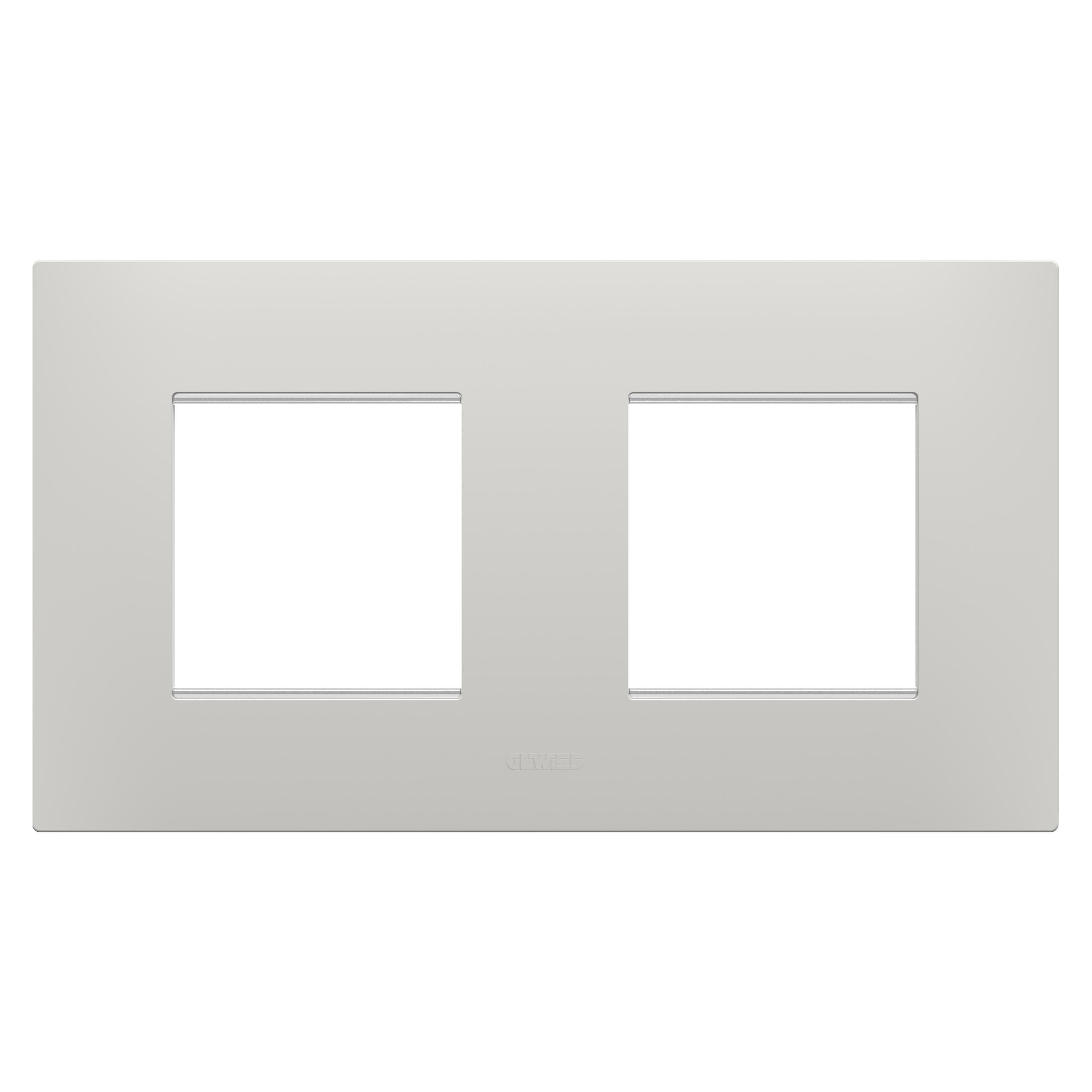 Рамка двухместная Gewiss Chorusmart EGO горизонтальная технополимер Глина (GW16023CY)