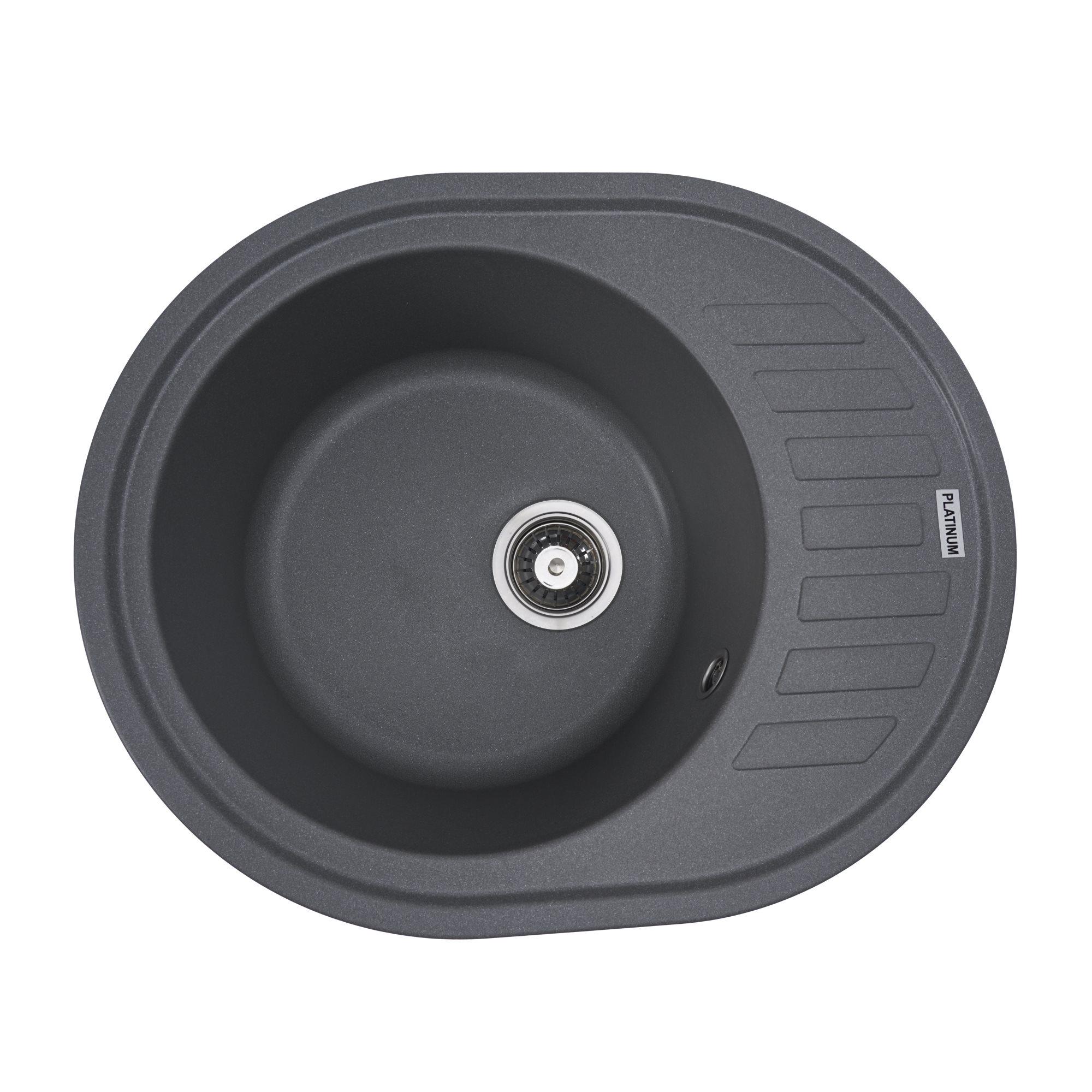 Гранитная мойка для кухни Valeso 6250 SOUL матовая Серый муссон