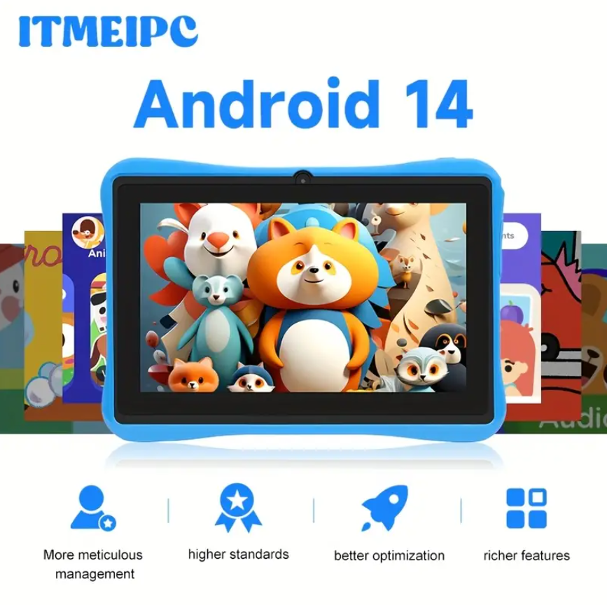 Планшет детский и защитный чехол с подставкой ITMEPC 4ГБ/32 ГБ Фиолетовый (ЧФД5) - фото 2 Планшет детский и защитный чехол с подставкой ITMEPC 4ГБ/32 ГБ Фиолетовый (ЧФД5) - фото 2