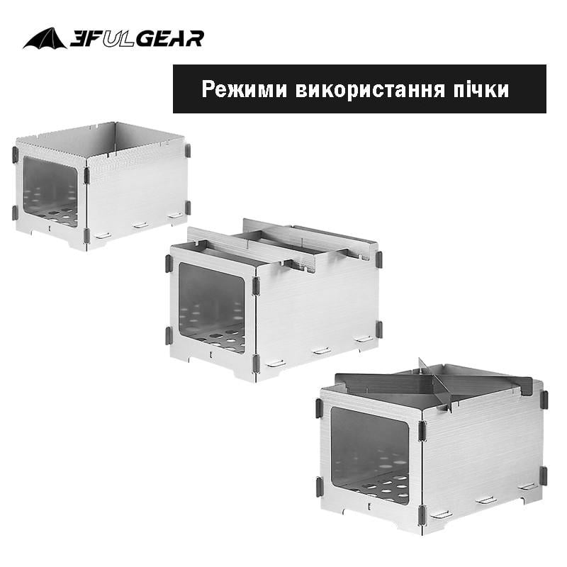 Піч на трісці 3F Ul Gear Compact ST M steel - фото 4