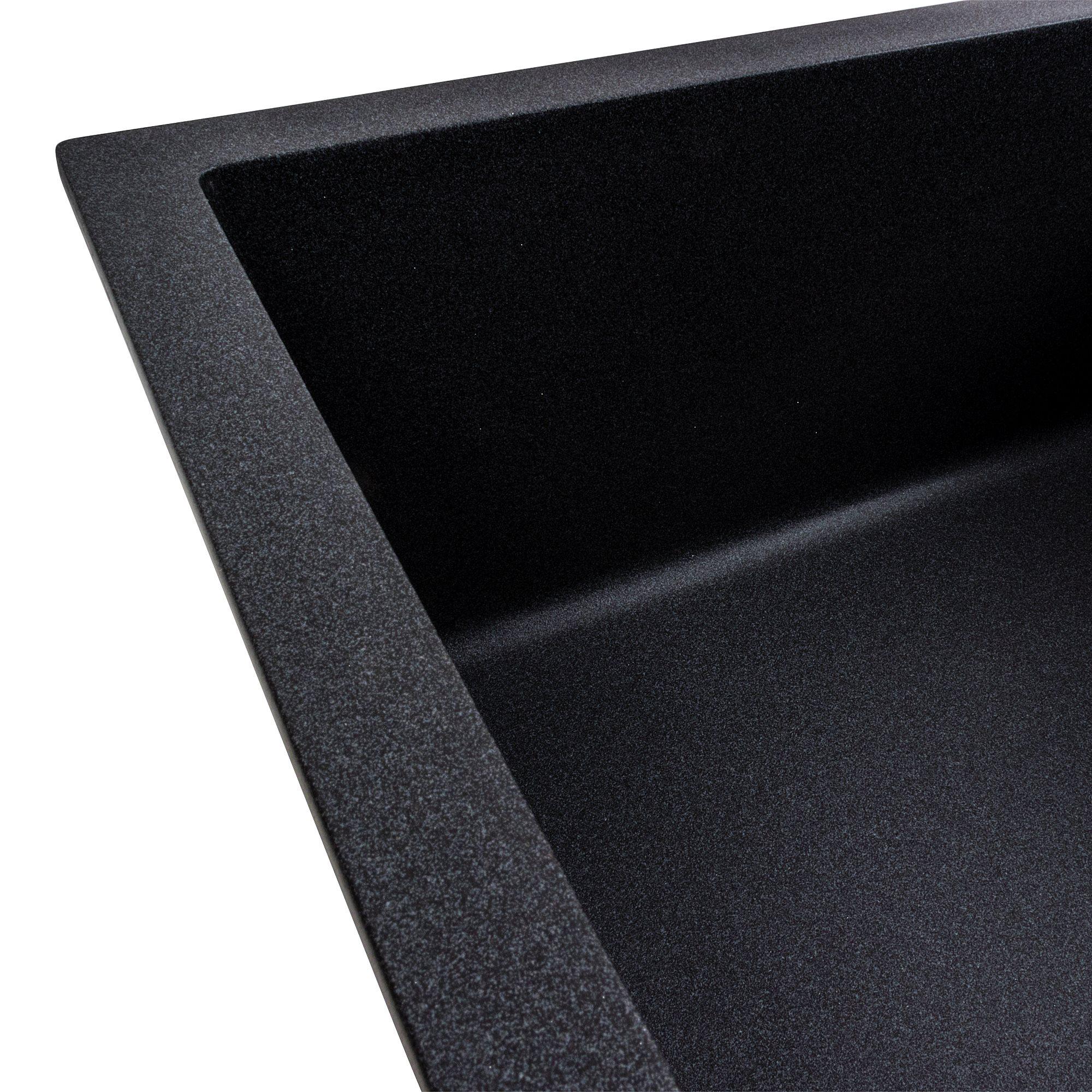 Мийка кухонна гранітна 7050 Cascada Platinum матова Карбон - фото 4 Мийка кухонна гранітна 7050 Cascada Platinum матова Карбон - фото 4