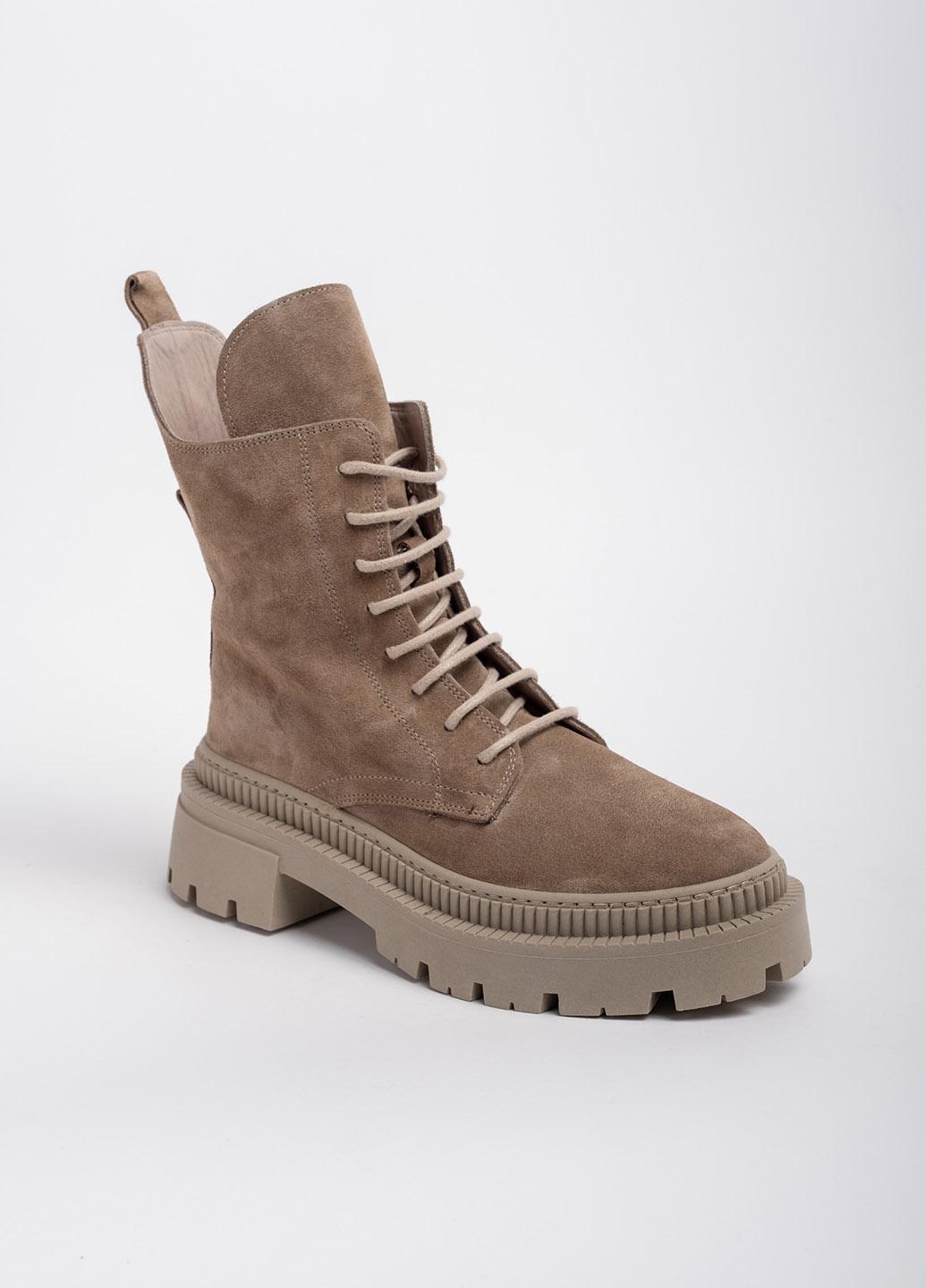 Ботинки замшевые женские Miss Roy 341740 р. 37 Бежевый (341740_37)