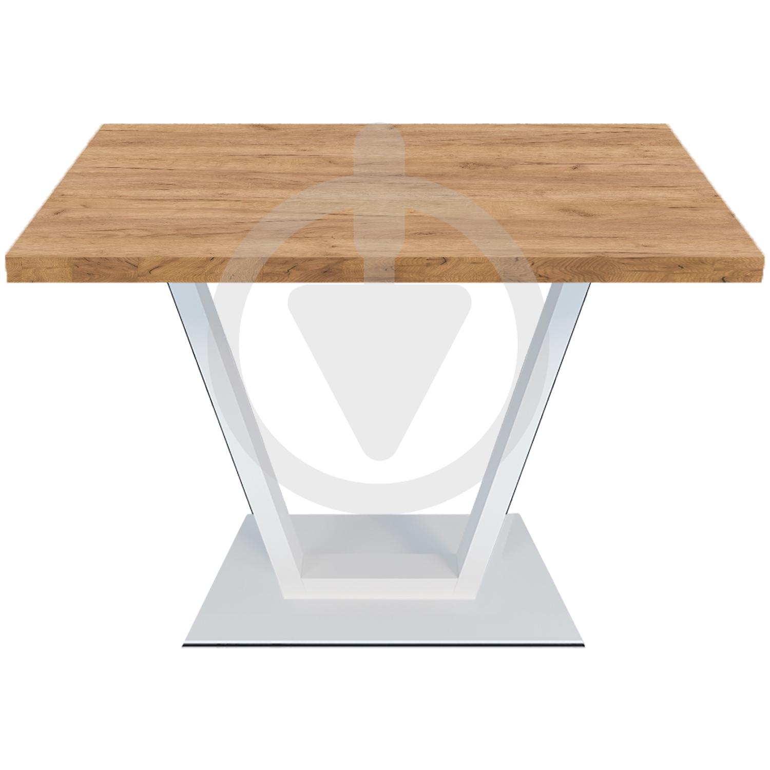 Стол кухонный MebliRoMax Vegas 100х70 см Loft Дуб Крафт Золотой/Белый Стол кухонный MebliRoMax Vegas 100х70 см Loft Дуб Крафт Золотой/Белый