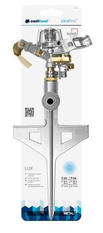 Ороситель пульсирующий Cellfast LUX металлический до 530 кв. м (52-160) - фото 2 Ороситель пульсирующий Cellfast LUX металлический до 530 кв. м (52-160) - фото 2