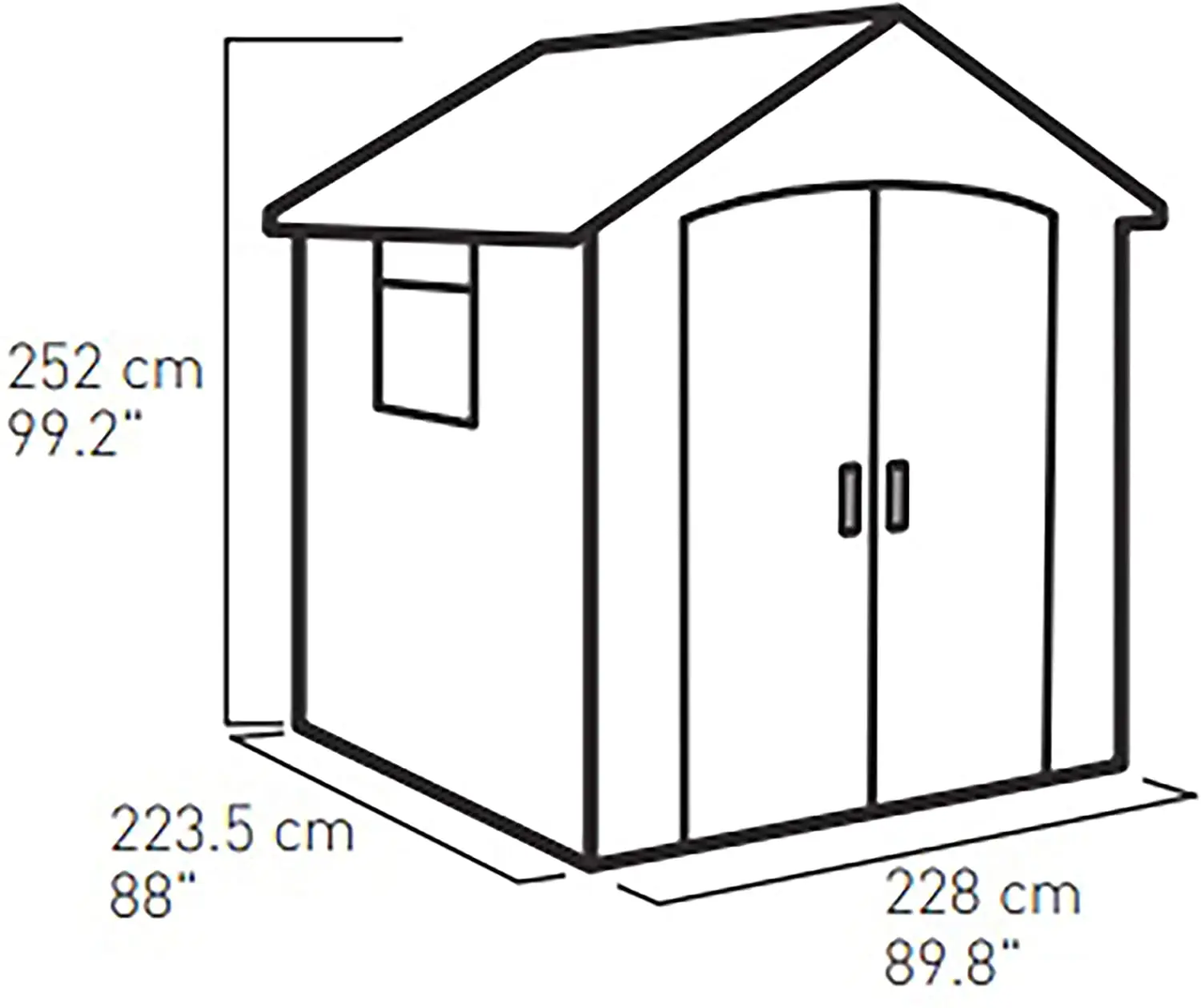 Сарай для садового інвентаря Keter Premier 759 228х223 см (CNT00009215) - фото 5