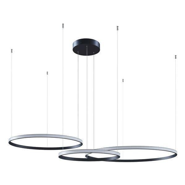 Люстра Kloodi KD-RG MULTI UP 700/900/1100 4K BK Ring Giza Multi Up 162 Вт 8100 лм 4000K