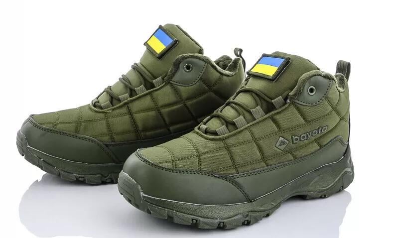 Черевики зимові Bayota A9005-9 з хутром текстиль/штучна шкіра р. 44 Зелений (A9005-944)