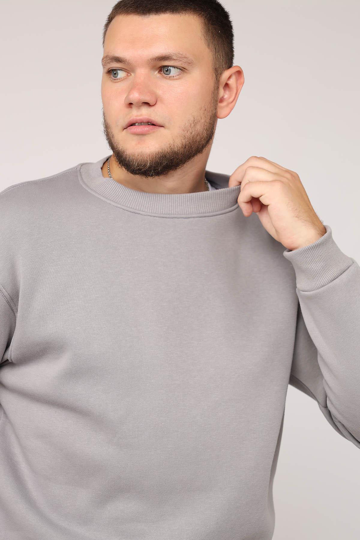 Свитшот мужской ЦБ-00279988 р. 44 Серый (SKT001074144) - фото 2 Свитшот мужской ЦБ-00279988 р. 44 Серый (SKT001074144) - фото 2