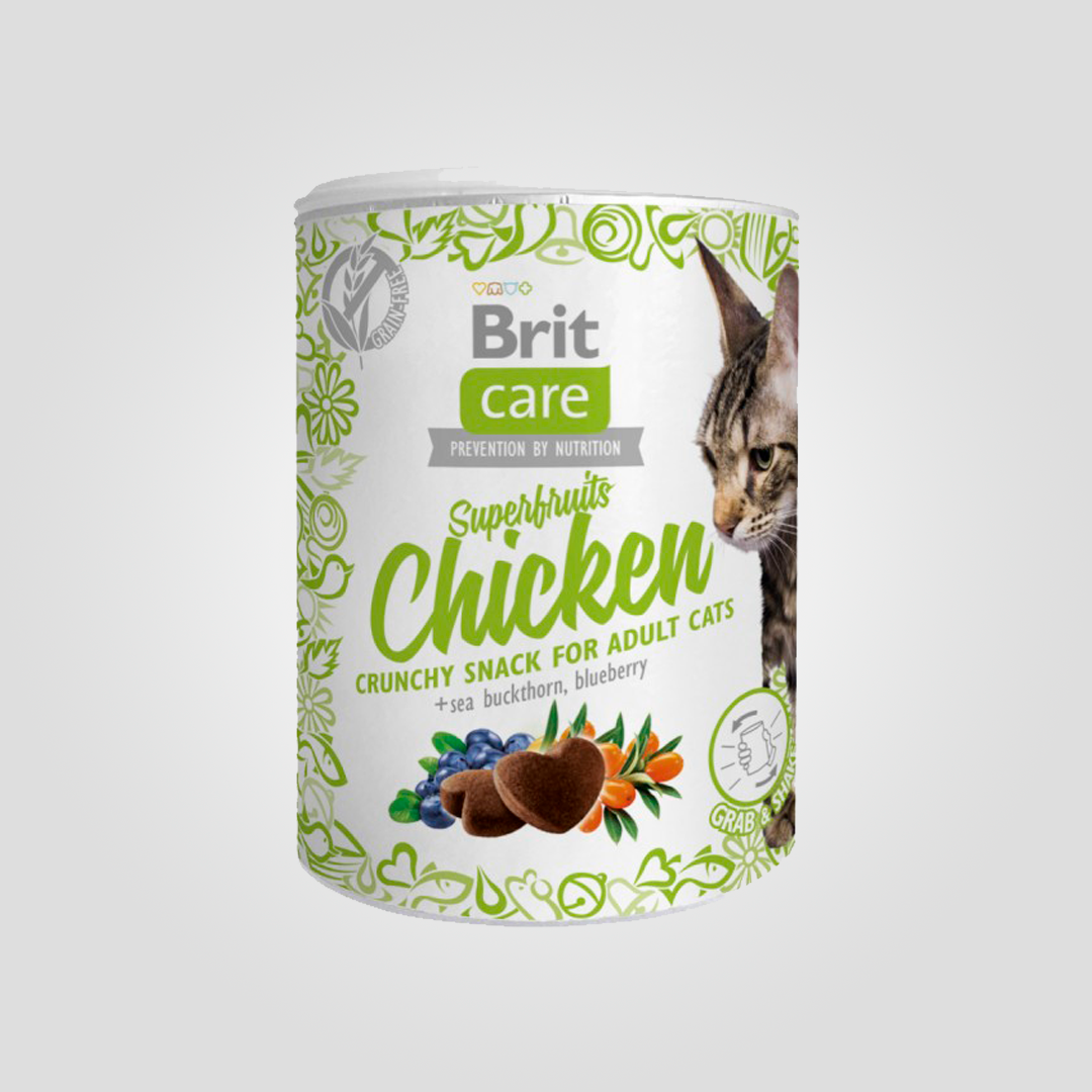 Лакомство для кошек Brit Care Cat Snack Superfruits Chicken курица 100 г (20503498) Лакомство для кошек Brit Care Cat Snack Superfruits Chicken курица 100 г (20503498)