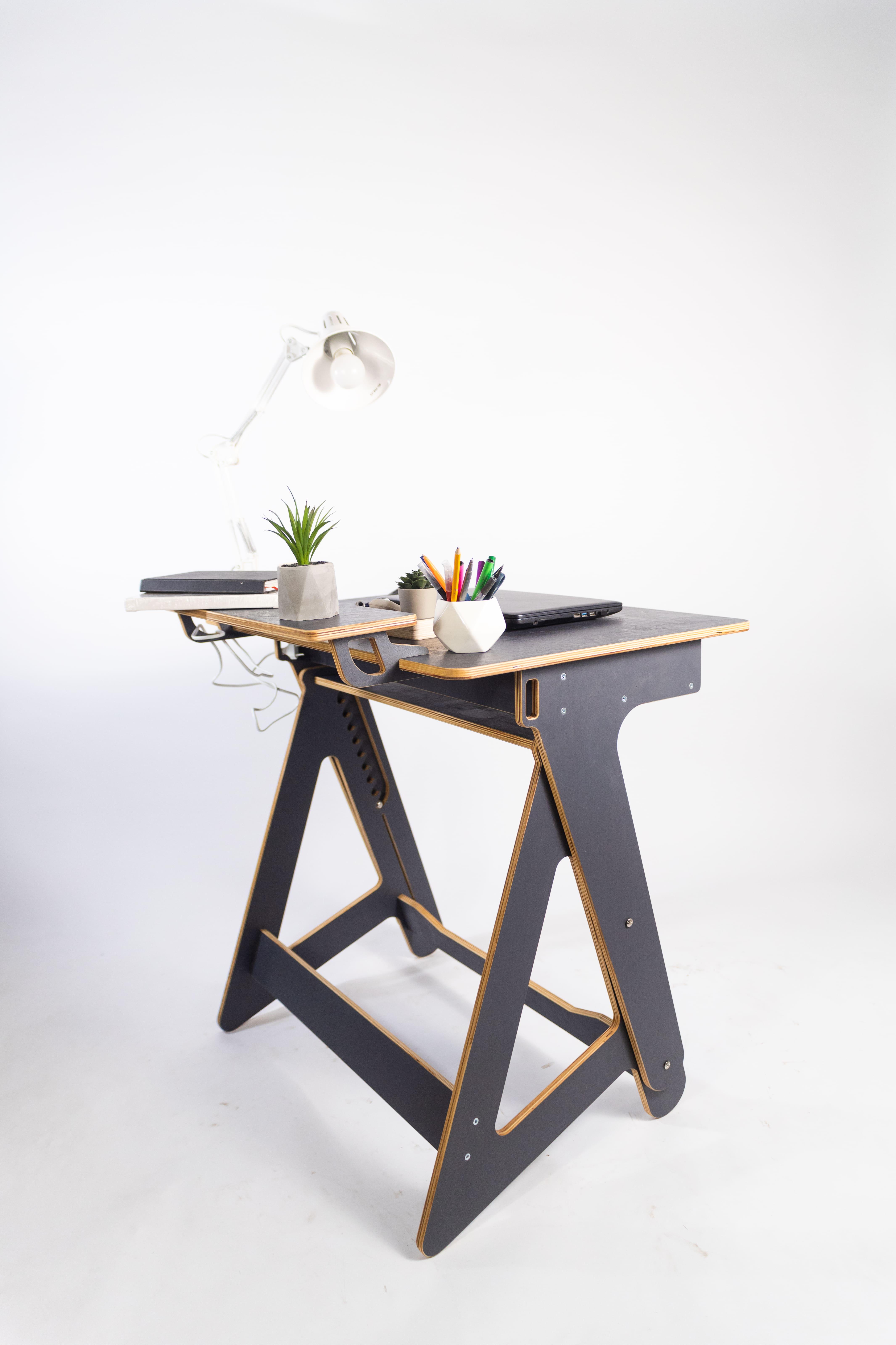 Комп'ютерний стіл Freelance Xl для роботи стоячи та сидячи з покриттям Гранітний - фото 6 Комп'ютерний стіл Freelance Xl для роботи стоячи та сидячи з покриттям Гранітний - фото 6