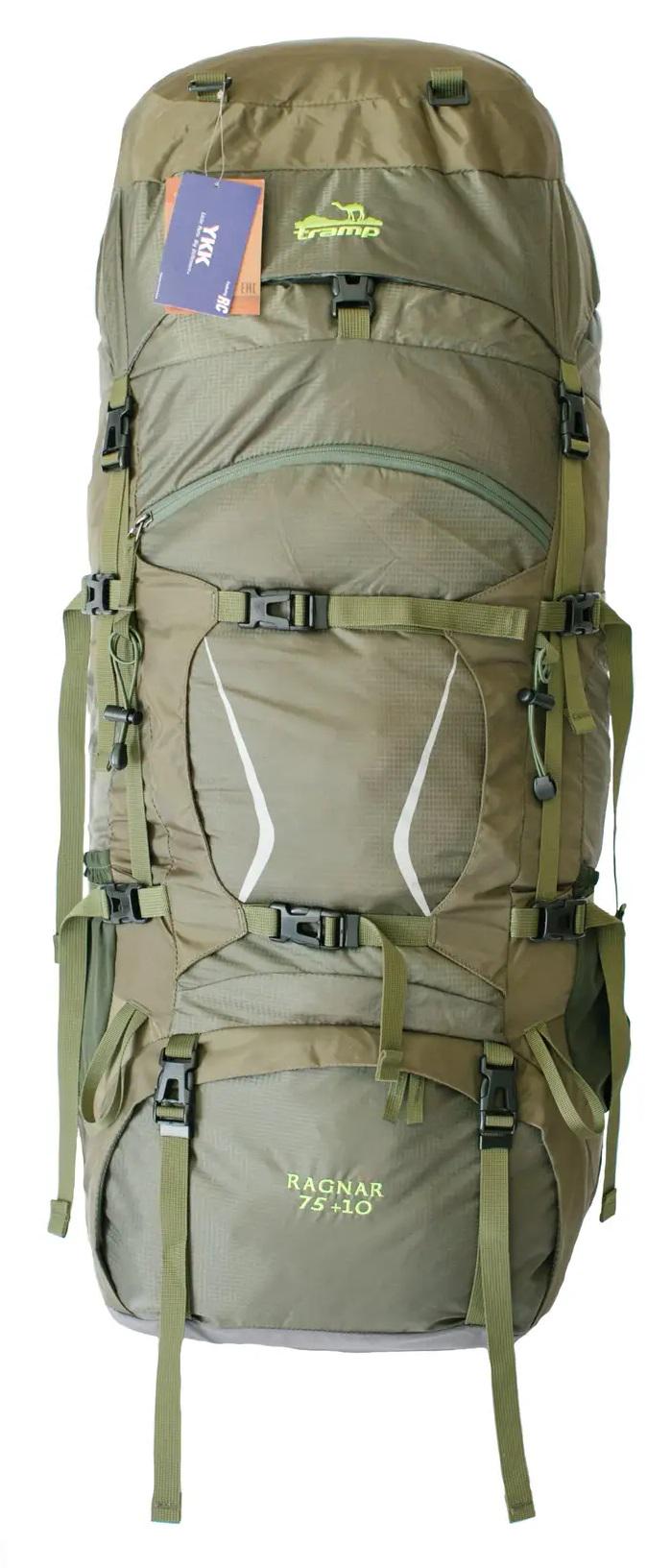 Рюкзак туристический Tramp Ragnar 75+10 Green (UTRP-044-green)