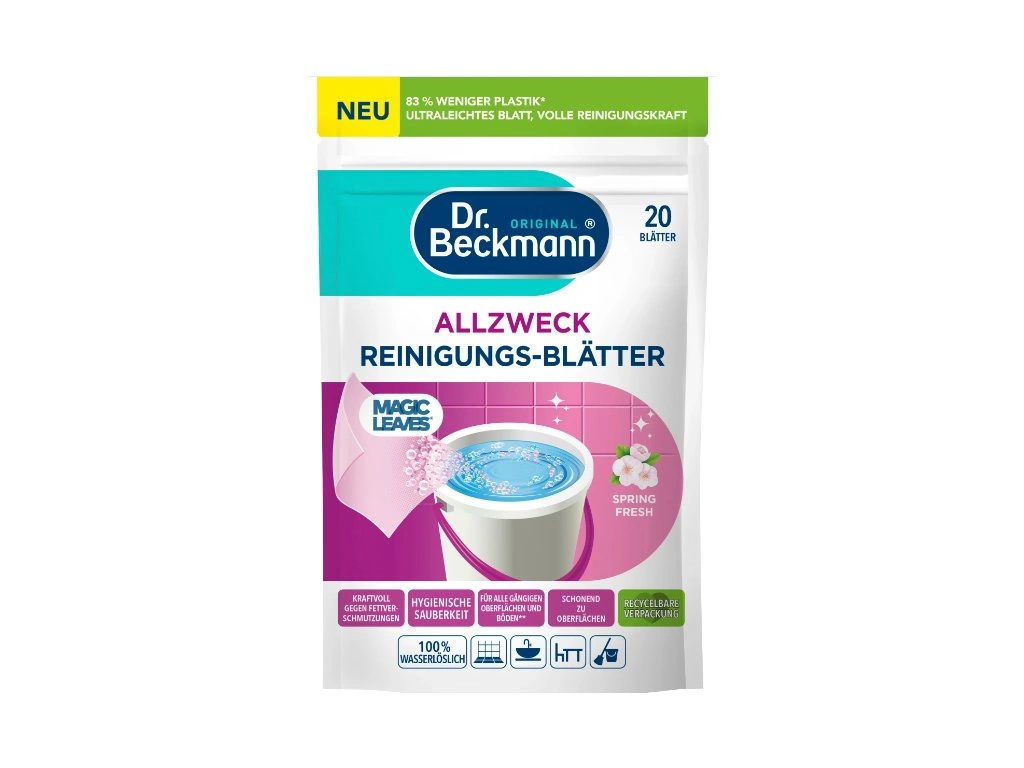 Серветки для миття підлоги Dr.Beckmann Spring Fresh 20 шт. (13340280)