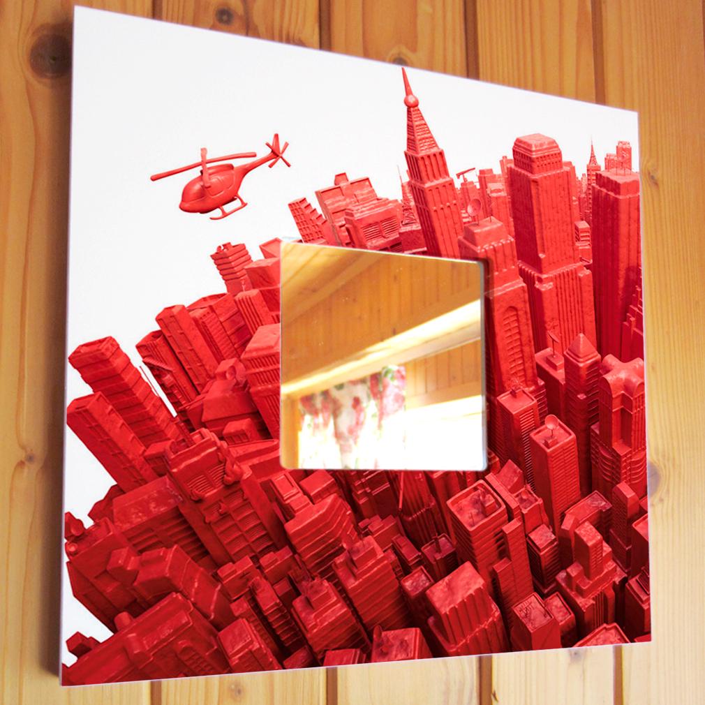 Зеркало декоративное Игрушечный Нью Йорк 260х260 мм (M03611)