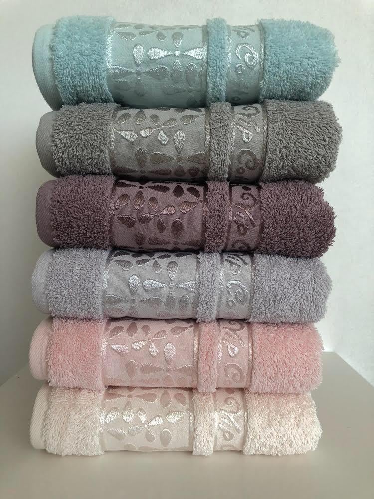 Набор полотенец Cestepe VIP Cotton Orkide Blue 50х90 6 шт. (18850)