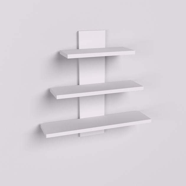 Полка настенная Континент ПН-1 50х14х50 см Нимфея альба (27325527)