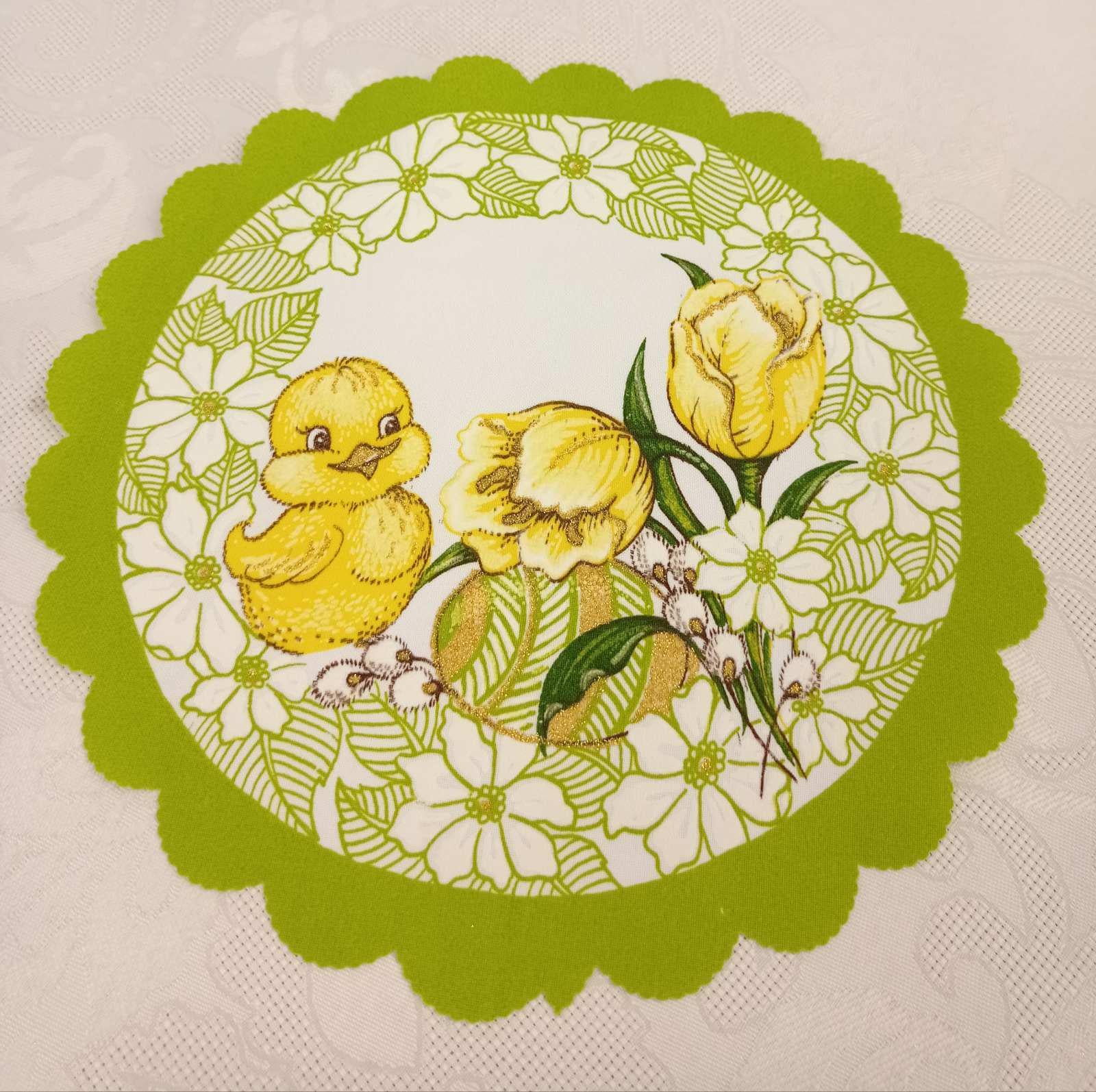 Салфетка пасхальная Easter Melody D-20 Olive (CN14648)