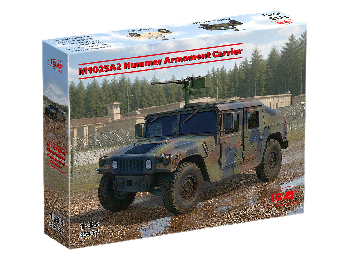 Сборная модель ICM оружейная платформа M1025A2 Hummer масштаб 1:35 (35437)