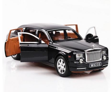 Игрушечная машинка Rolls Royce Phantom звук/свет эффекты металлическая/инерционная 1:24 (VA-1137617365)