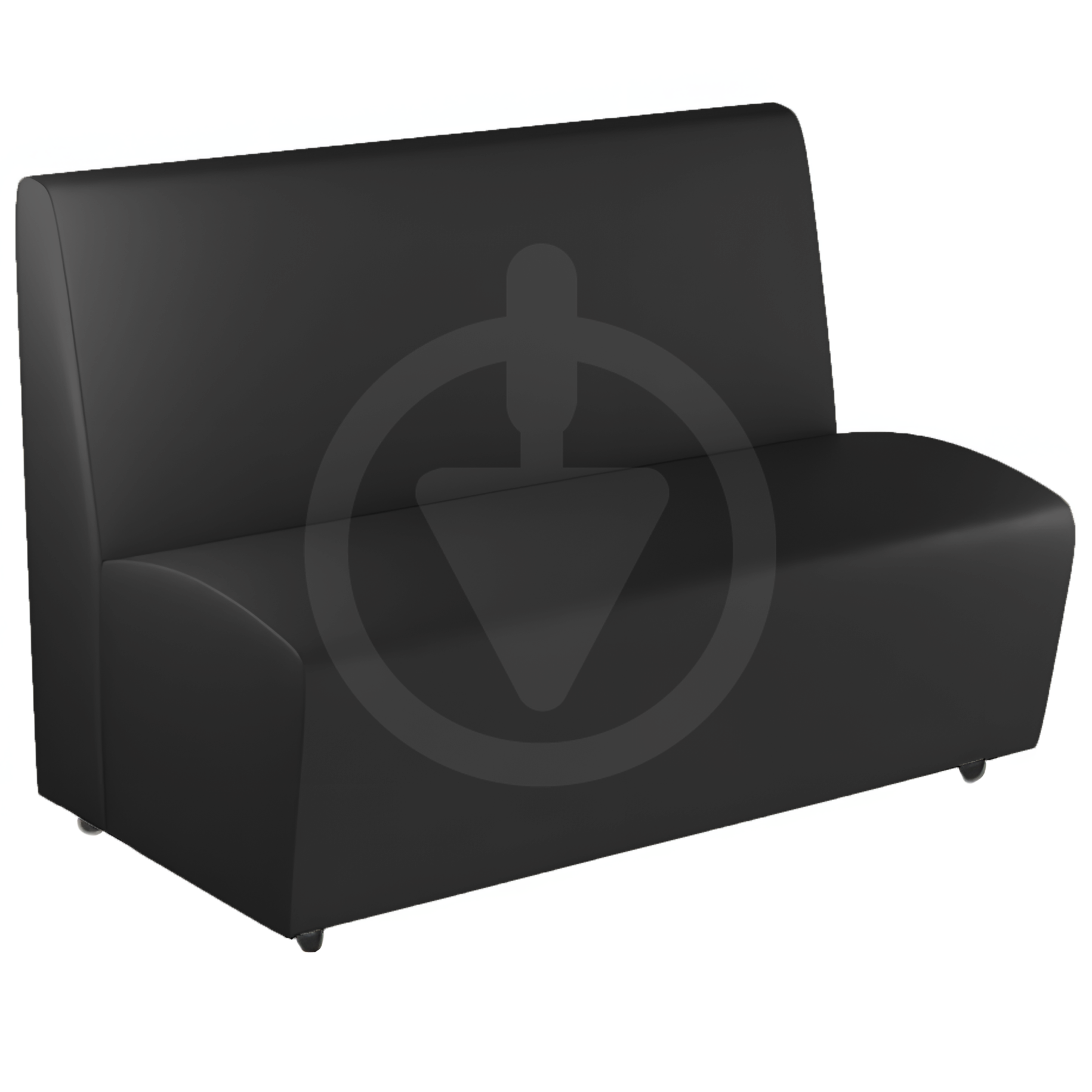 Диван офісний AVVS для очікування/прийомної 85x150 см Темно-сірий (25808380) - фото 1