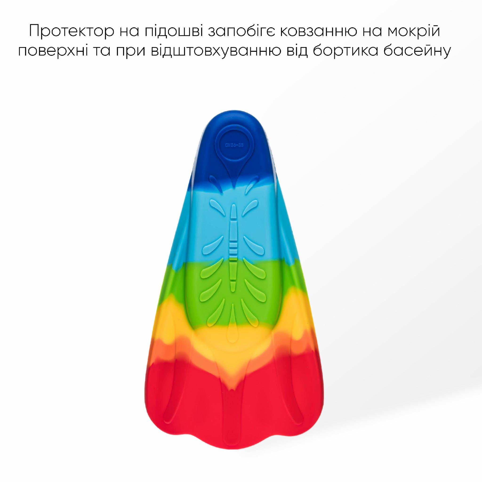 Ласты короткие для тренировки в бассейне Renvo Criz с закрытой пяткой р. 33-35 Разноцветный (SF120-45 33-35) - фото 6 Ласты короткие для тренировки в бассейне Renvo Criz с закрытой пяткой р. 33-35 Разноцветный (SF120-45 33-35) - фото 6