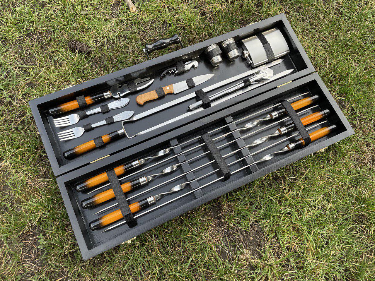 Набір шампурів Shampur Box №8 у кейсі (10642645) - фото 9 Набір шампурів Shampur Box №8 у кейсі (10642645) - фото 9