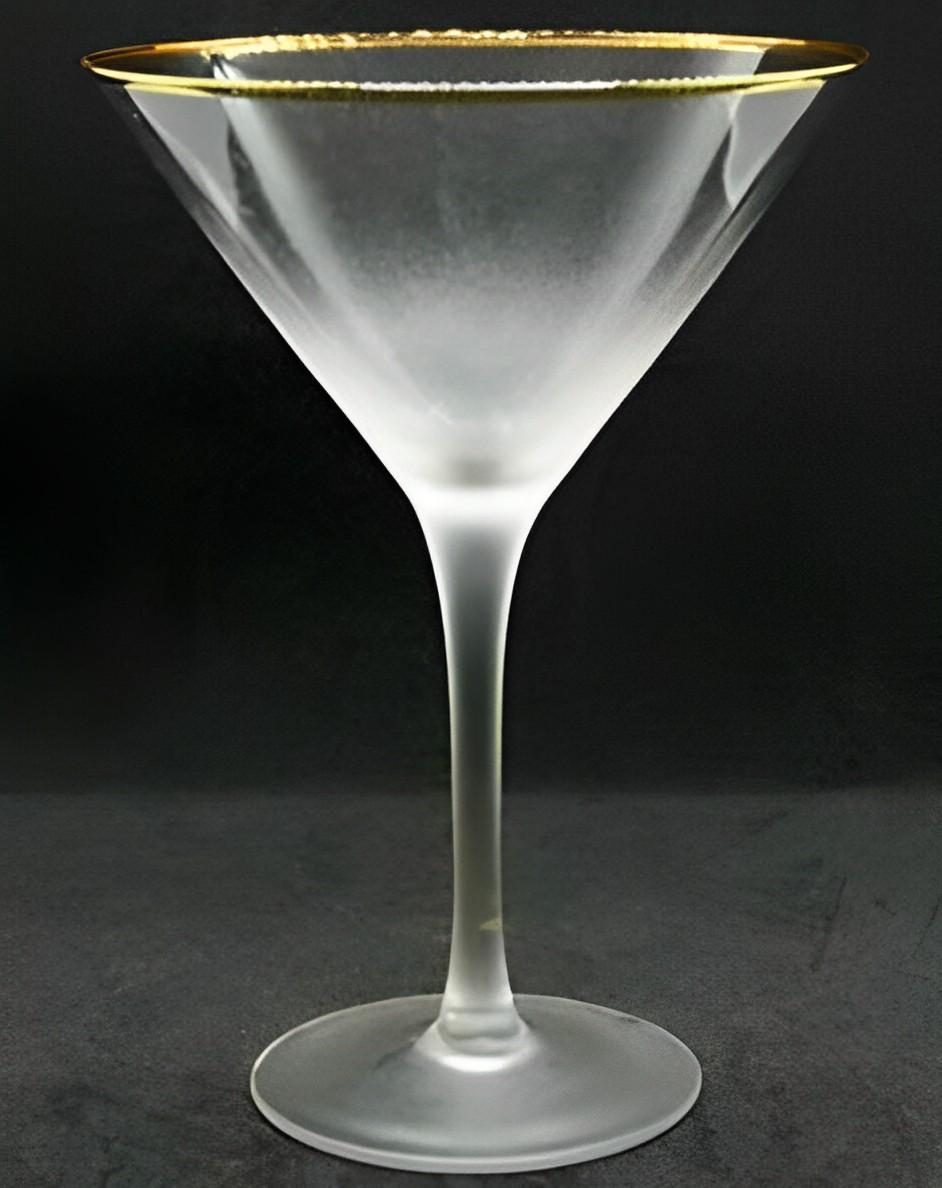 Бокал для мартини Голд Рим 250 мл (21533)