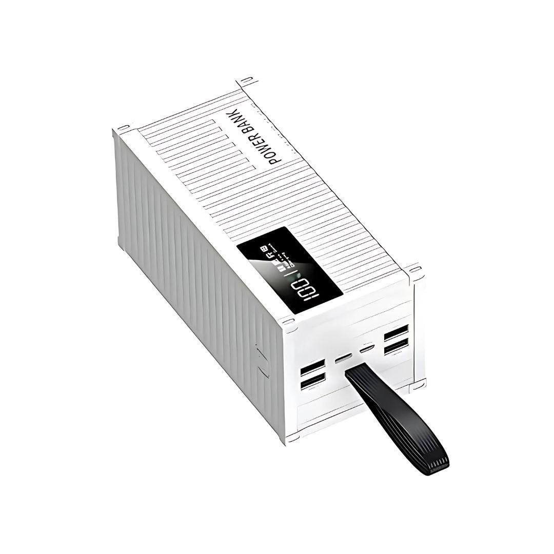 Аккумулятор портативный внешний с быстрой зарядкой и кабелями 20000 mAh White (Powerbank_11_White)