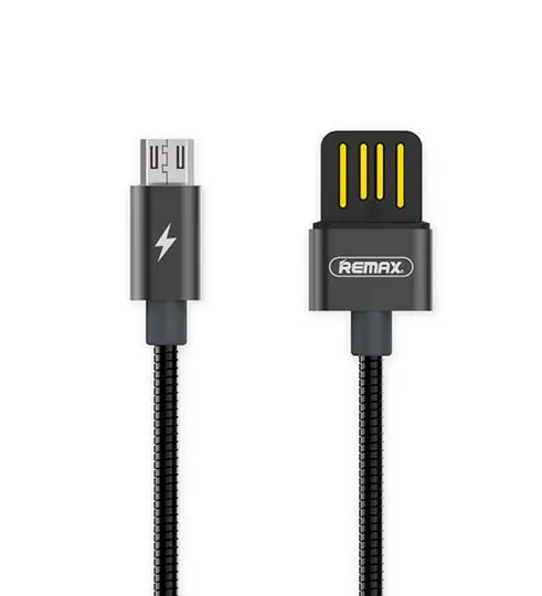 Кабель Remax RC-080m USB МicroUSB Serpent 1 м Чорний (6954851276210)
