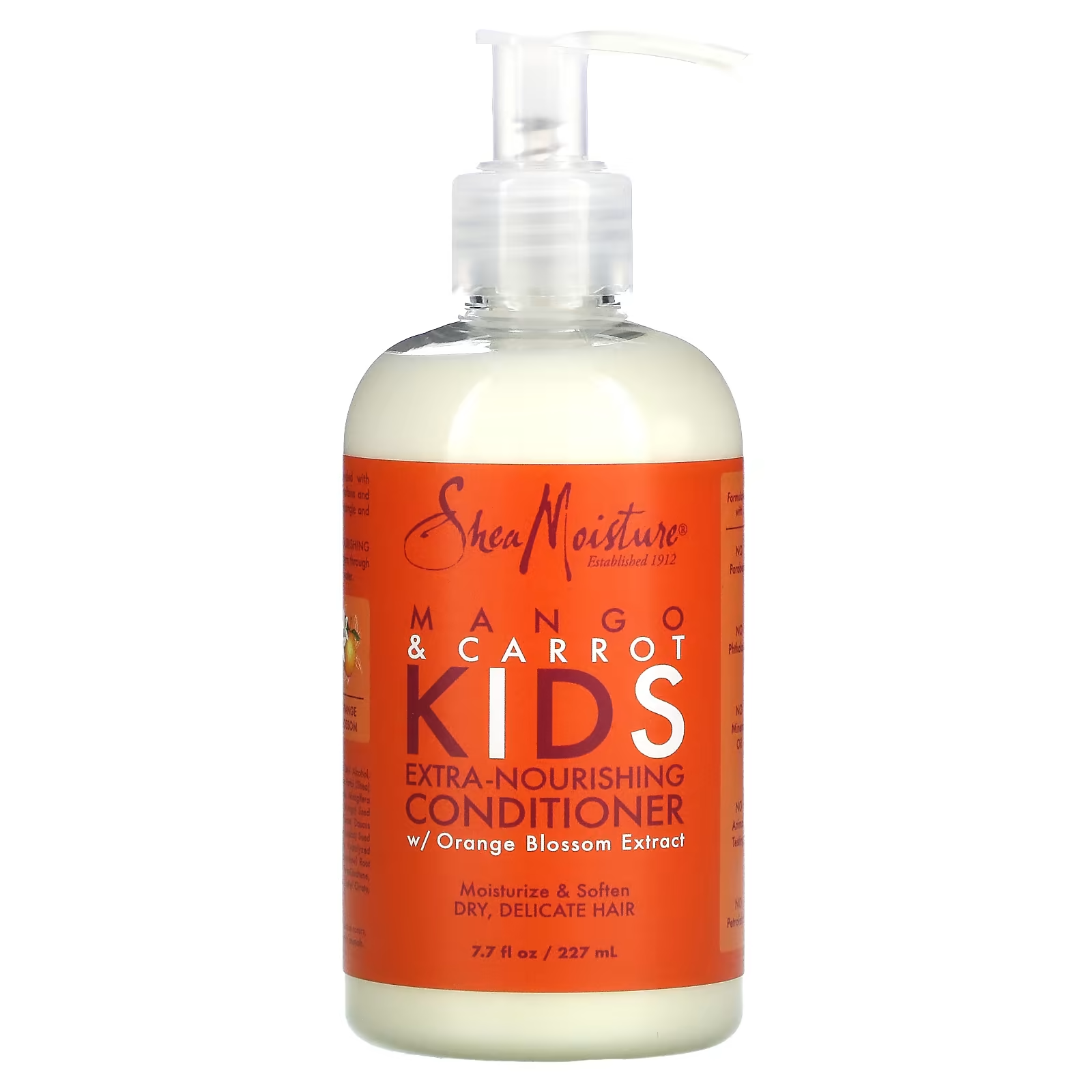Кондиционер SHEAMOISTURE детский экстрапитательный для сухих нежных волос с манго и морковью 227 мл (SMT-90501)