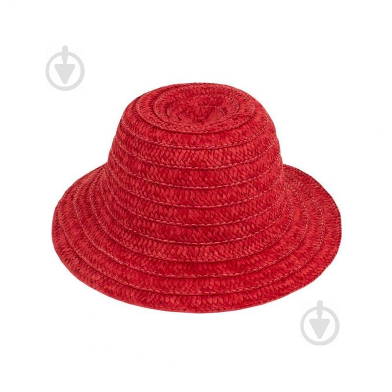 Шляпа соломенная Summer hat Беби крупная вязка 56-58 Красный (17524)