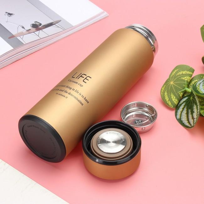 Термос Life 500 мл Золотой матовый (402546)