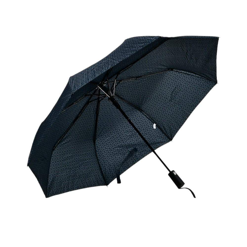 Зонтик Stenson R95186 полуавтомат геометрический рисунок 8 спиц 110 см Синий (617846)