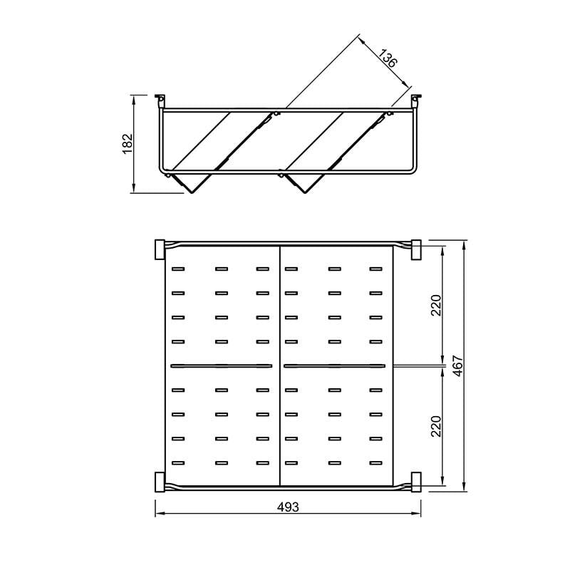 Полка для обуви Venus VIBO навесная металлалическая 467 мм Графит (ASLAV48VGF) - фото 4 Полка для обуви Venus VIBO навесная металлалическая 467 мм Графит (ASLAV48VGF) - фото 4
